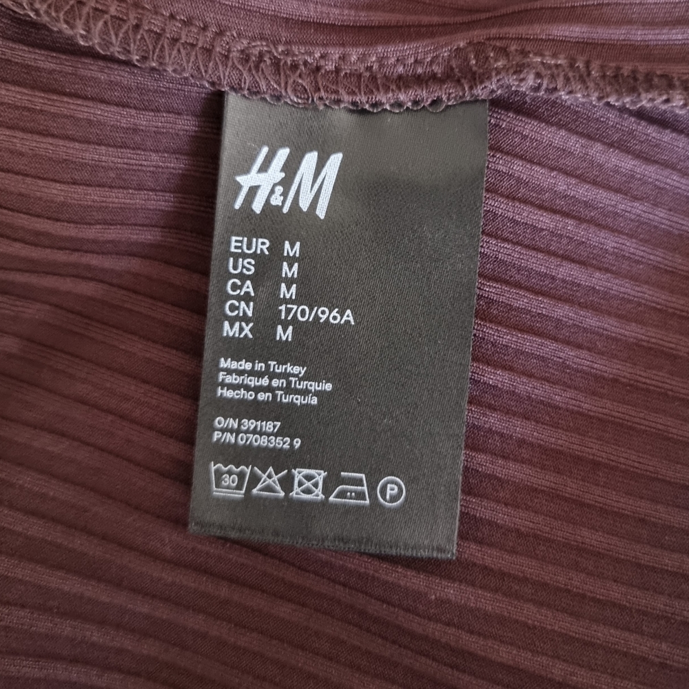 H&M brown longsleeves bodysuit size M - Picture 4 of 6